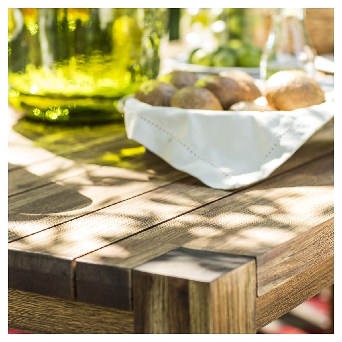 GRUPO LINK - Juego de Comedor de Terraza Río 6 Personas Café