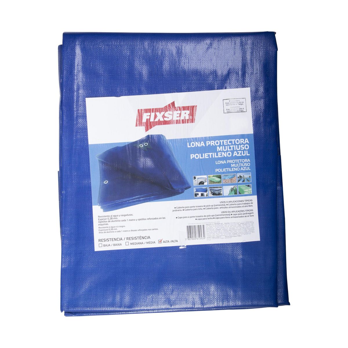 FIXSER - Lona Multiuso 5x9 m Azul