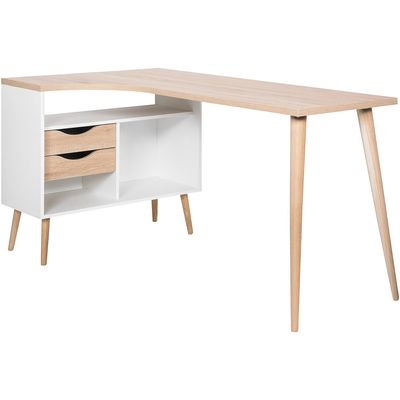 Imagen 2 del producto Escritorio Oslo 146x81x76 cm blanco/oak