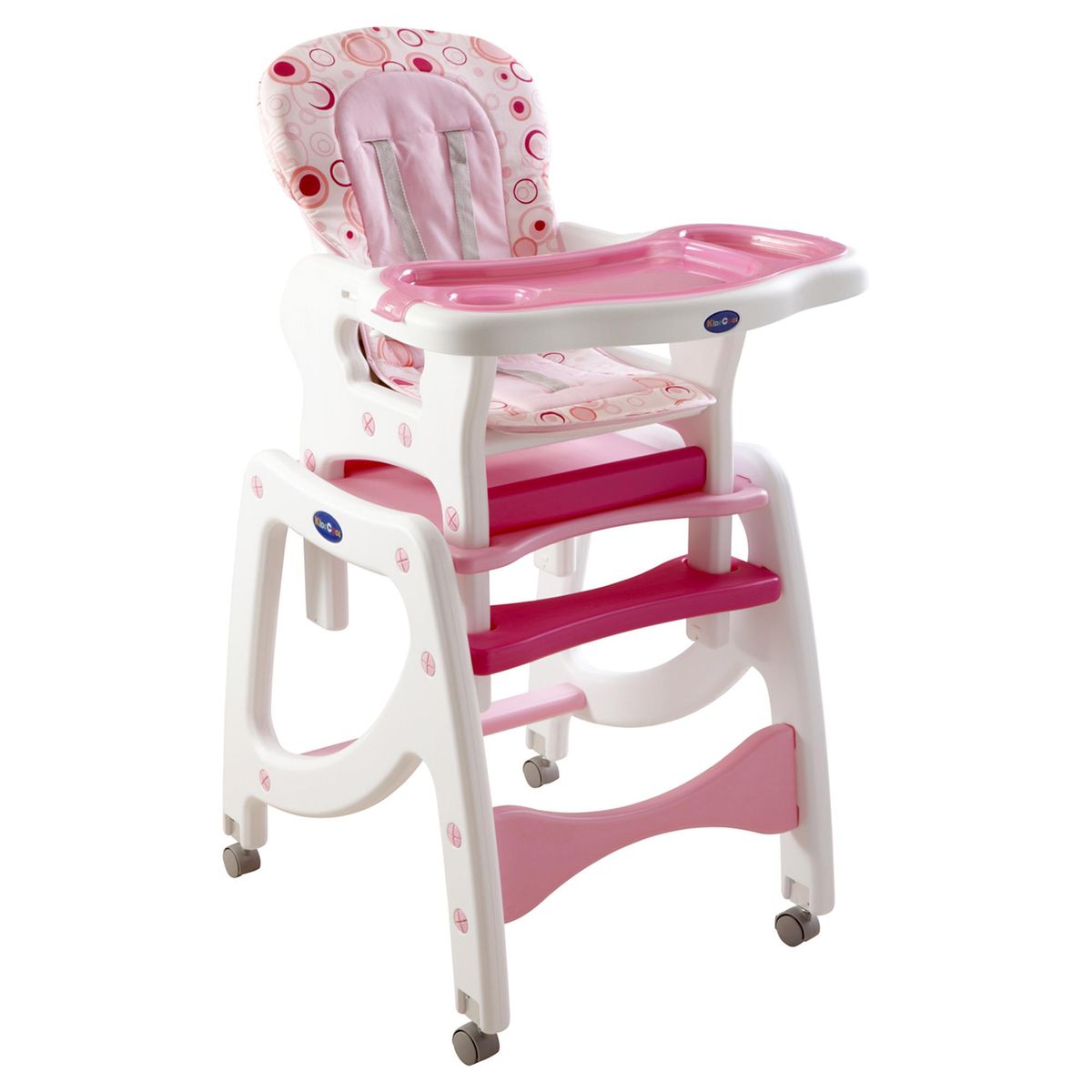 KIDSCOOL - Silla de comer para bebé 100x61x50 cm rosado