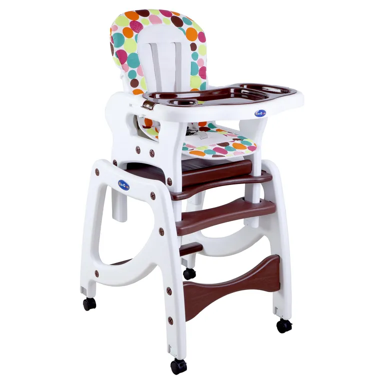 KIDSCOOL Silla de comer para bebé 100x61x50 cm café