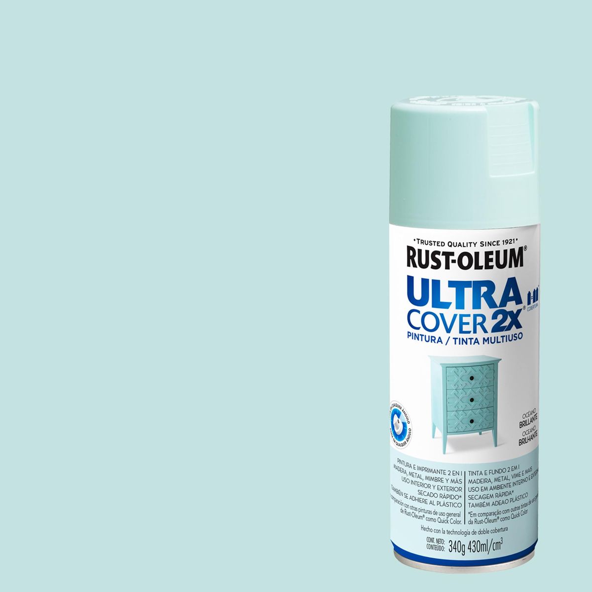 RUST OLEUM - Pintura Spray 0.43 l Brillante Océano