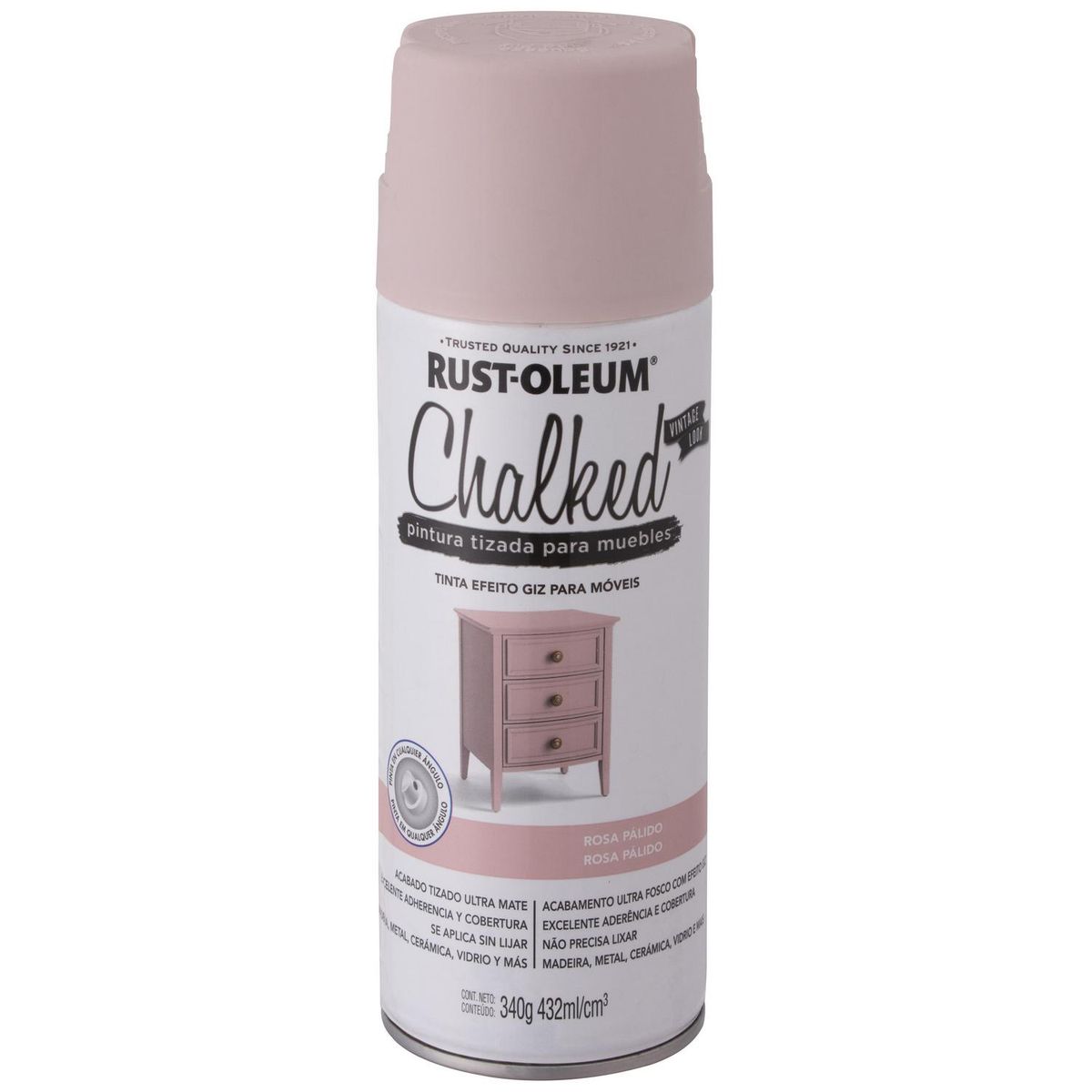 RUST OLEUM - Pitura Tizada Spray 0.43 l Mate Rosa Pálido