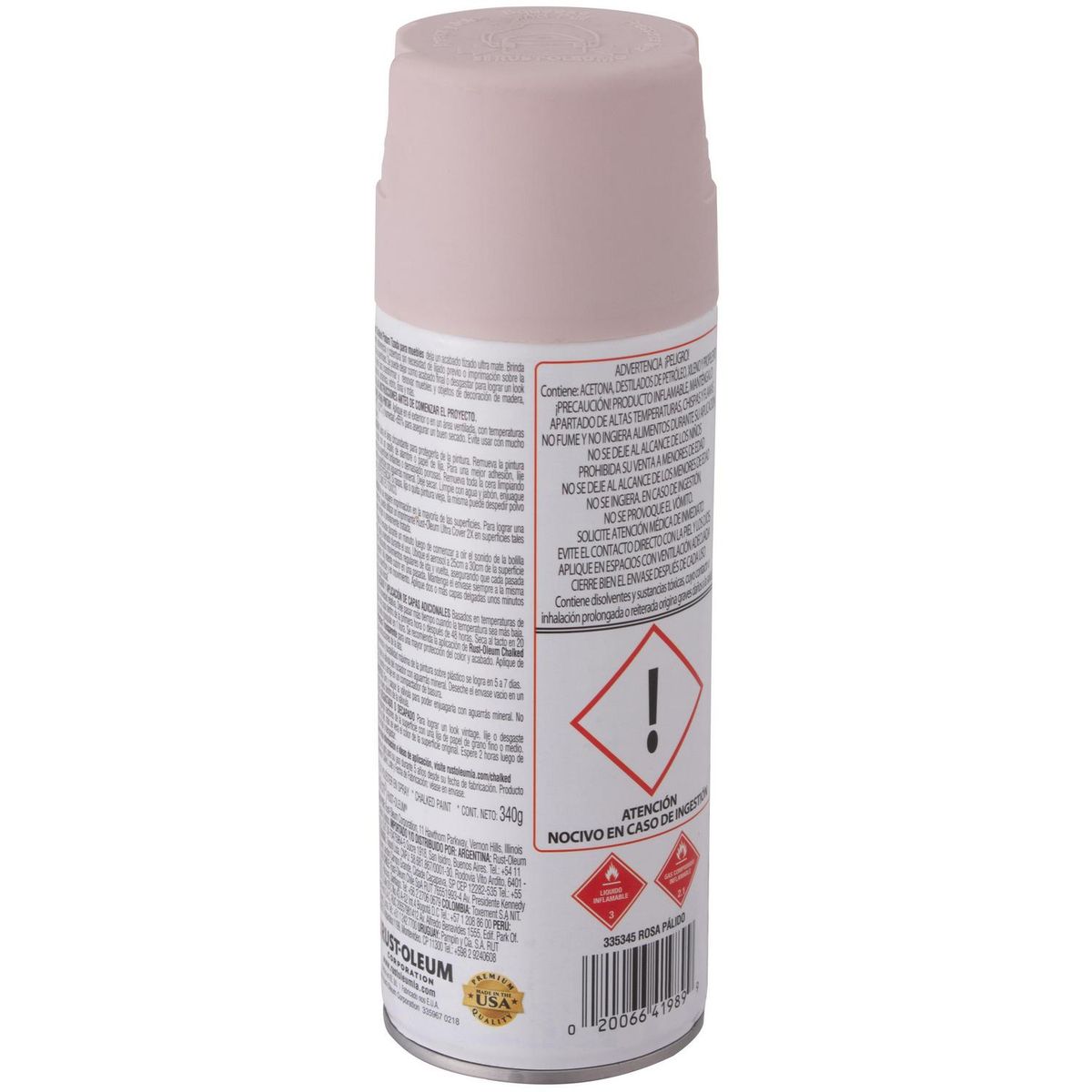 RUST OLEUM - Pitura Tizada Spray 0.43 l Mate Rosa Pálido