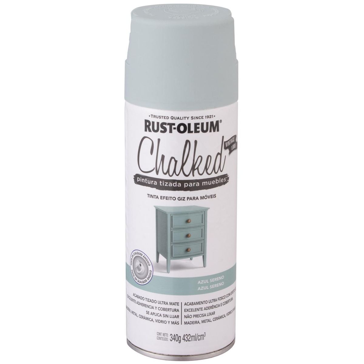 RUST OLEUM - Pintura Chalked Tizada Spray 0.432 l Mate Azul