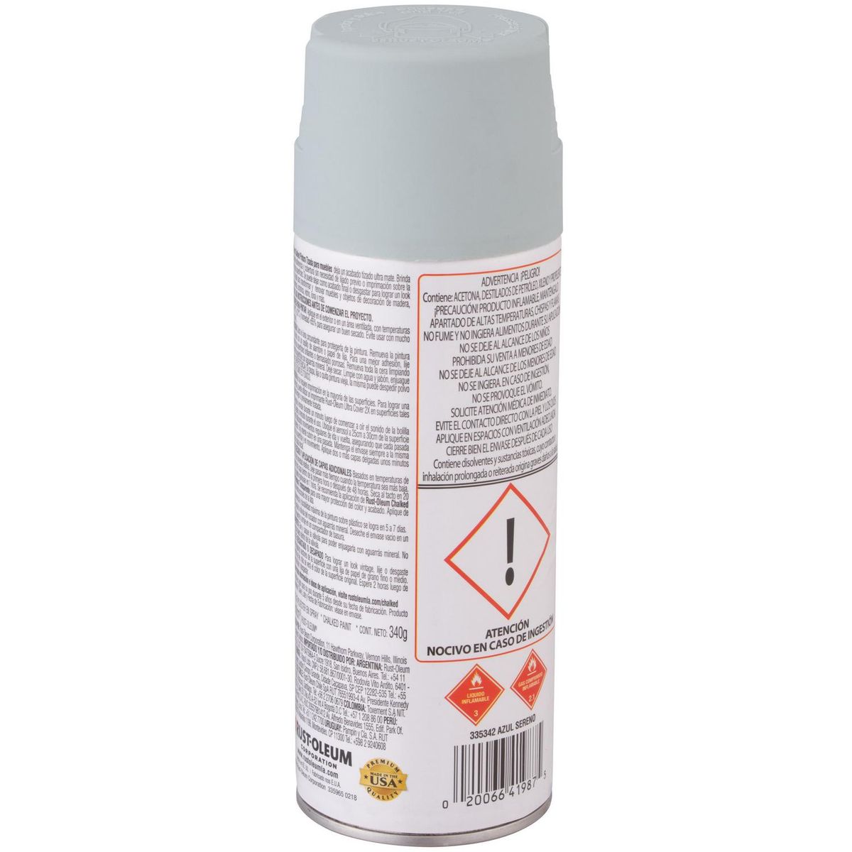 RUST OLEUM - Pintura Chalked Tizada Spray 0.432 l Mate Azul