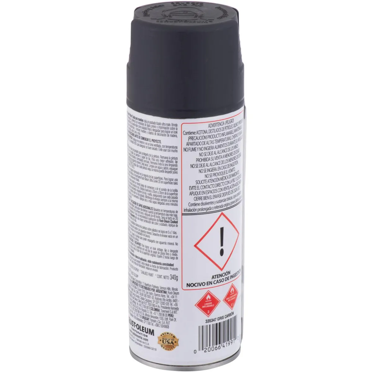 RUST OLEUM - Pitura Tizada Spray 0.43 l Mate Carbón