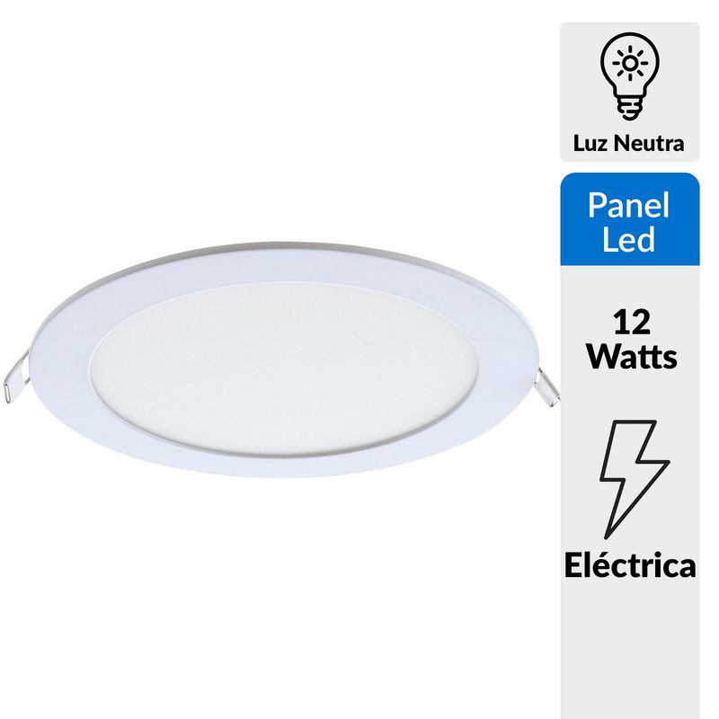 BP ILUMINACION - Panel LED empotrado 12 W 17 cm