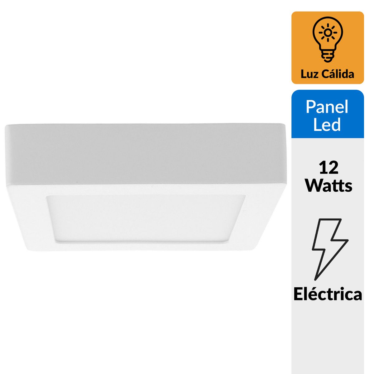 BP ILUMINACION - Panel sobrepuesto cuadrado LED 12 W