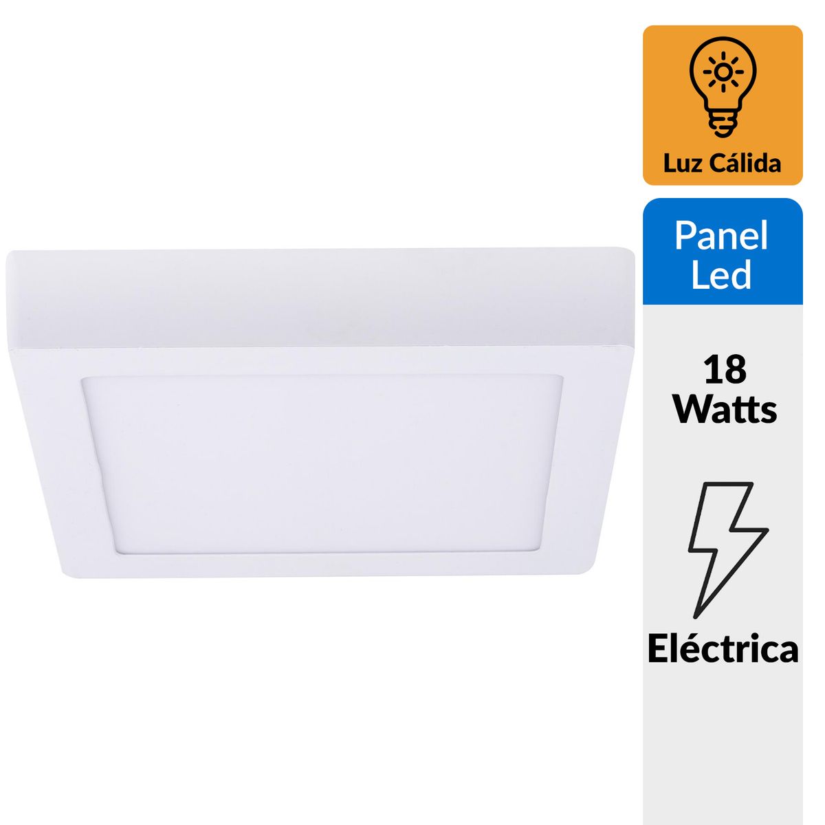 BP ILUMINACION - Panel sobrepuesto cuadrado LED 18 W