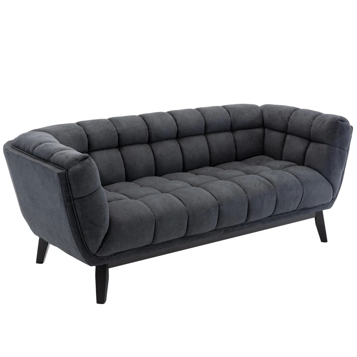 JUST HOME COLLECTION - Sofá 3 cuerpos Murano 196x76x88 cm Gris oscuro