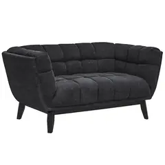JUST HOME COLLECTION - Sofá 2 cuerpos Murano 157x79x88 cm Gris oscuro