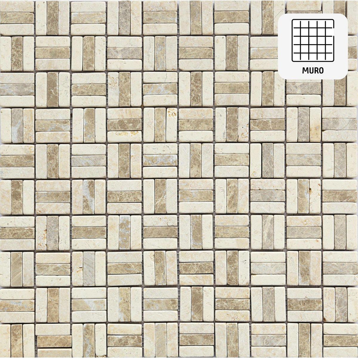 HOLZTEK - Malla mosaico 30,5x30,5 cm
