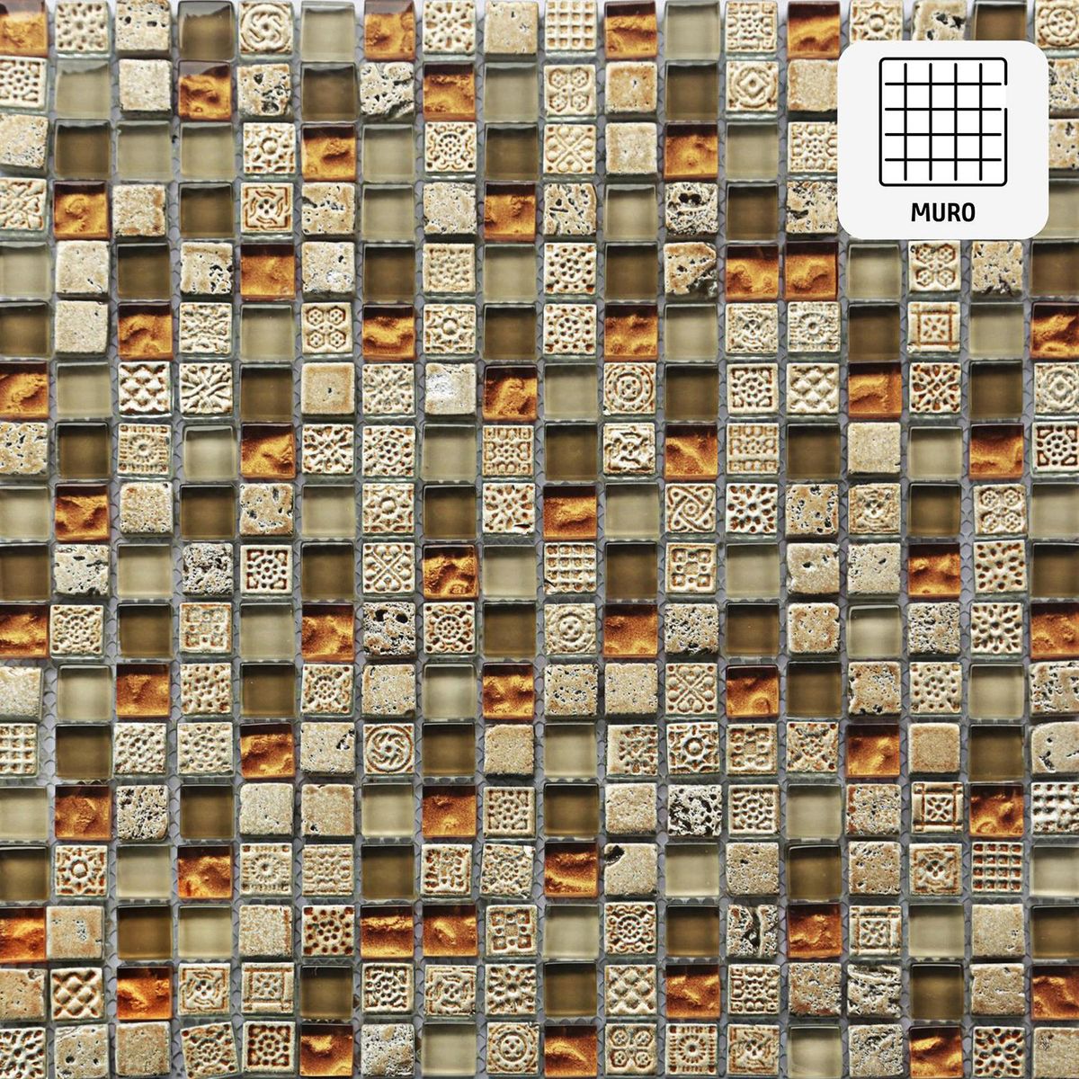 HOLZTEK - Malla mosaico 30x30 cm