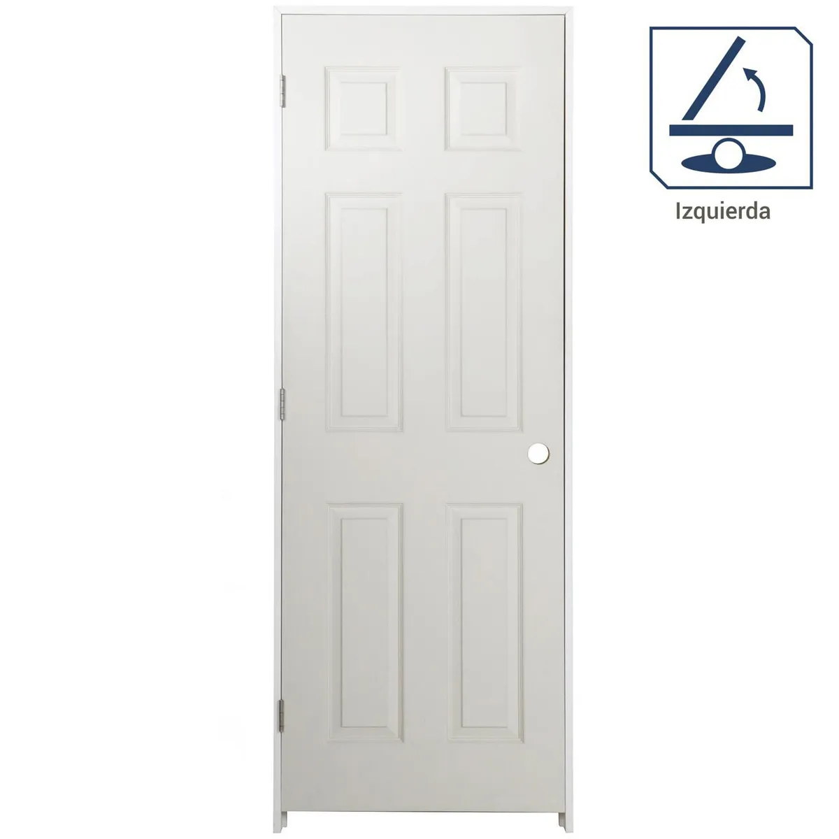 MULTIMARCA - Puerta Sinfonía HDF Precolgada Blanco Lisa Prepint