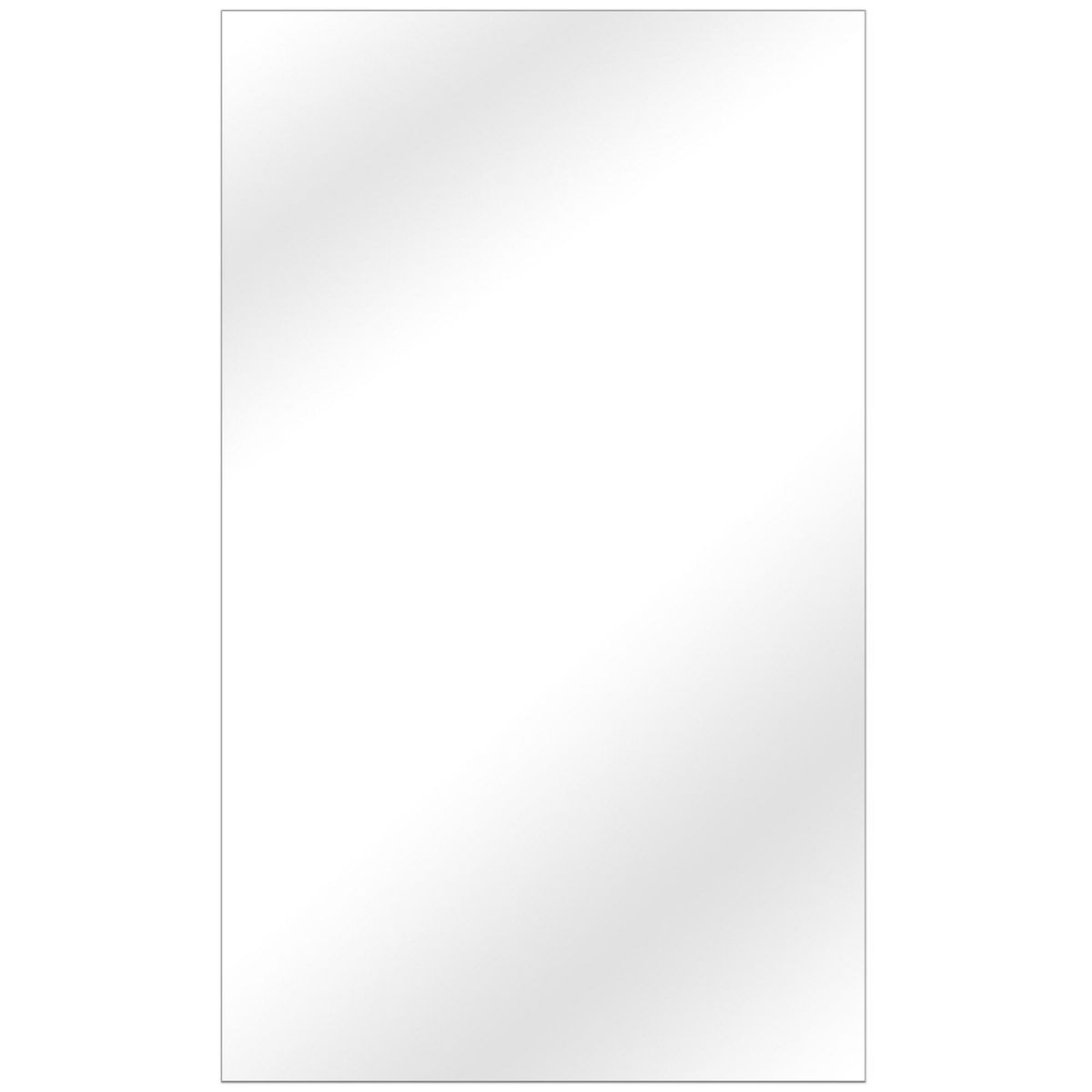 KLIPEN - Espejo con Bisel Baño Forma Rectangular 60x90 cm Gris Cherry