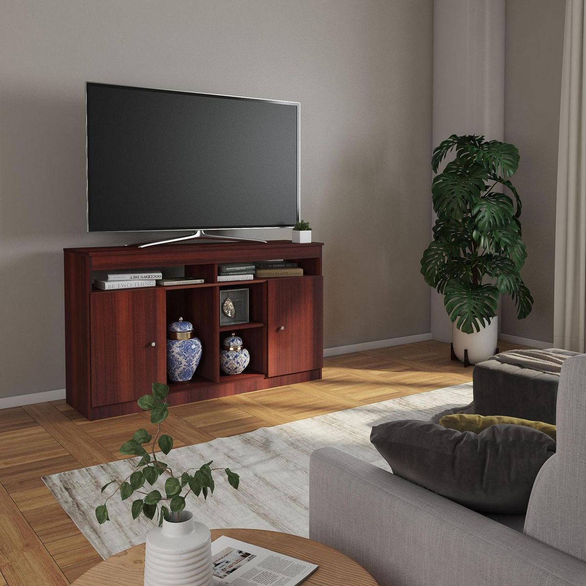 CIC - Rack de TV 80x140x40 cm chocolate