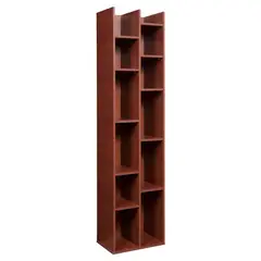 CIC - Librero Sucre Madera 12 Nivel(es) 44x181x30 cm Cerezo