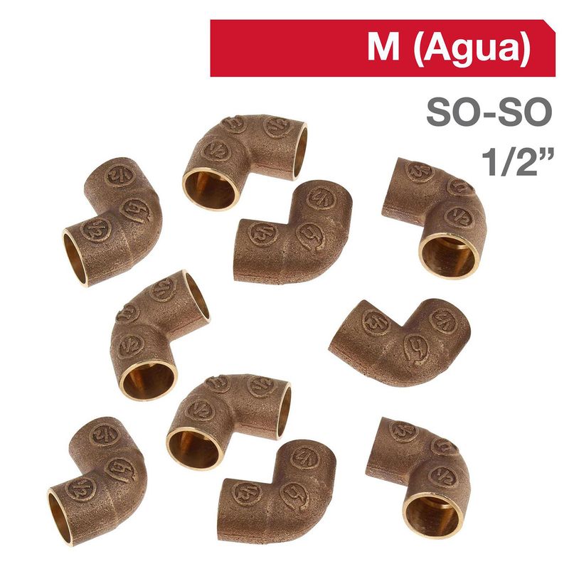 HUMBOLDT - Codo Bronce SO/SO 1/2"  10 un