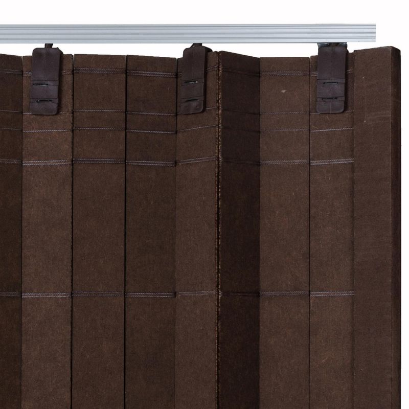 TERMOSOLE - Puerta plegable para clóset 200x120 cm wengué