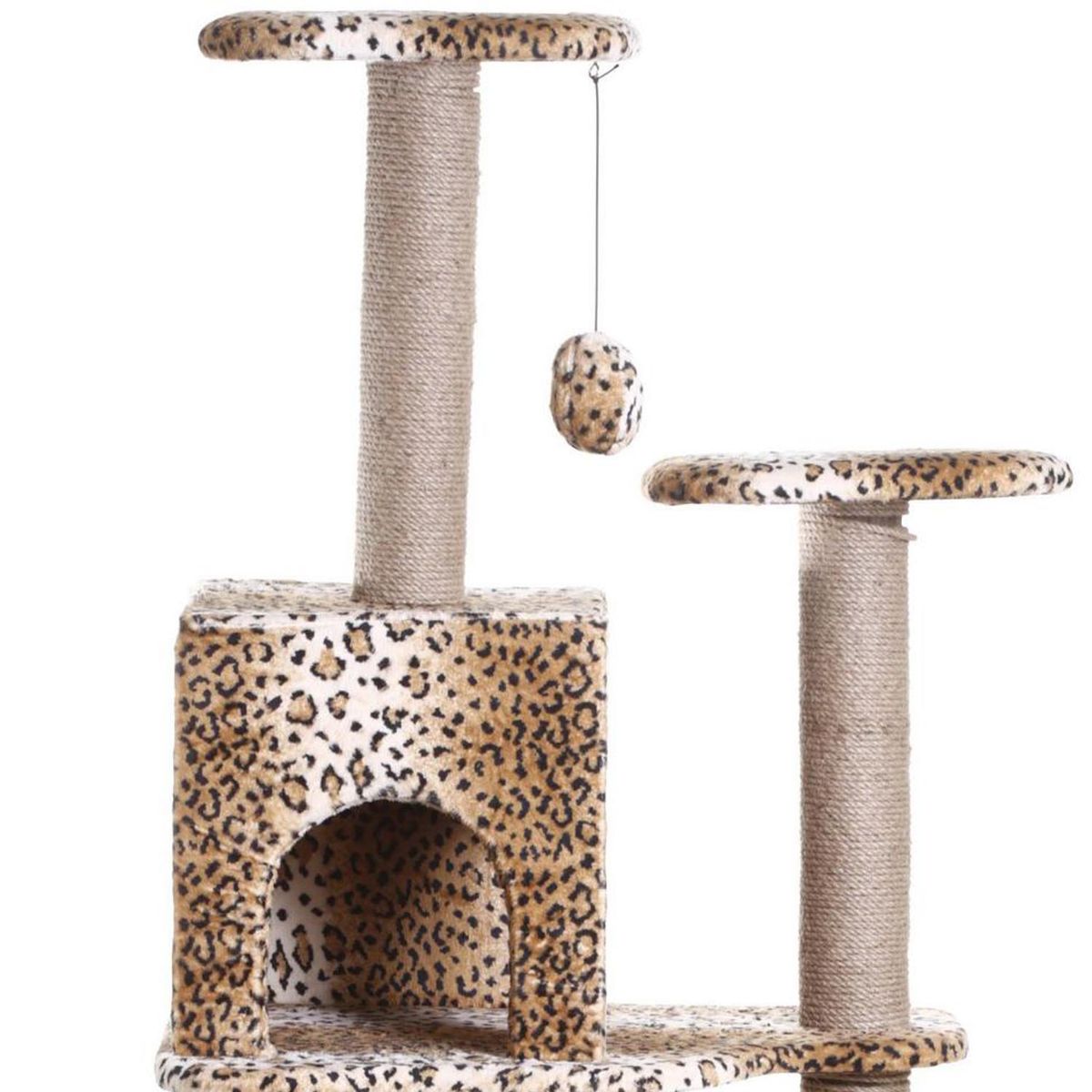 PETIZOOS - Rascador para gato gato 3 nivel animal print