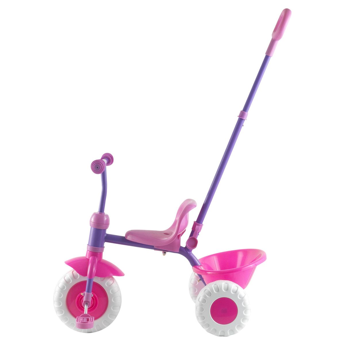 GAME POWER - Triciclo para Niña con agarre Rosado/Morado Desde 2 años