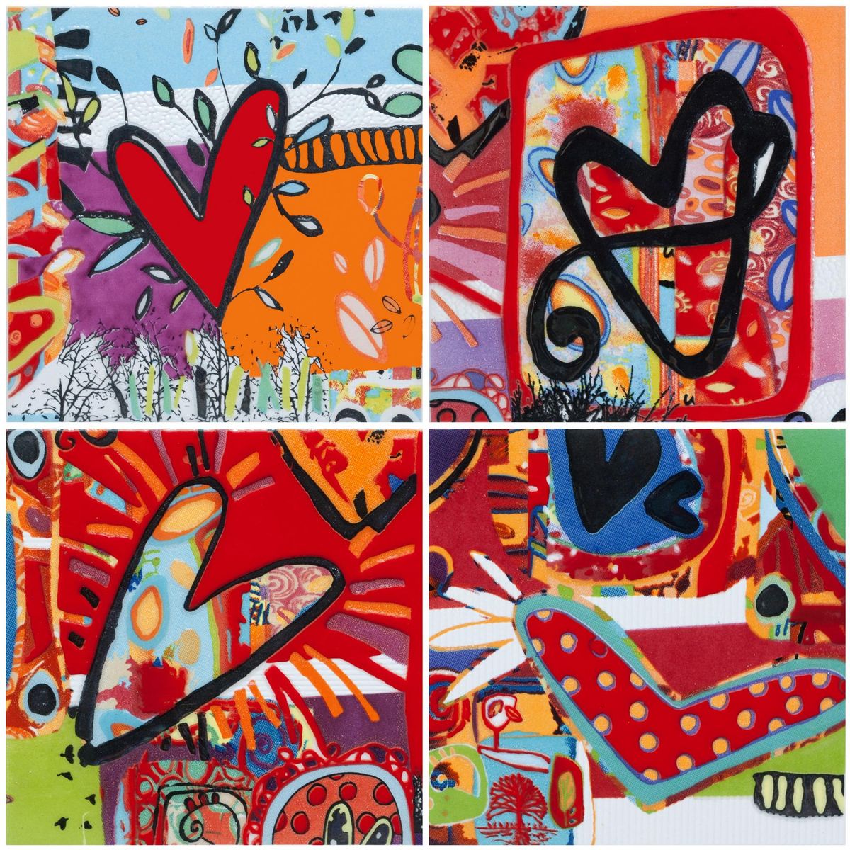 KANTU - Set de listeles 10x10 cm 4 unidades