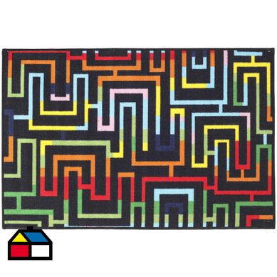 Alfombra Laberinto 80X120 80x120 cm Multicolor