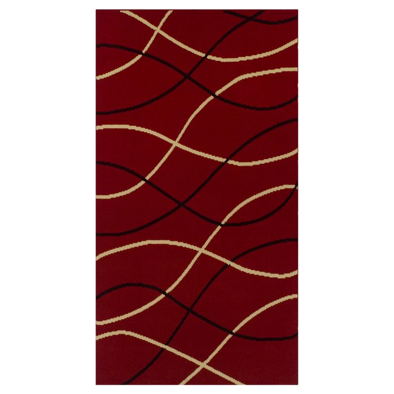JUST HOME COLLECTION - Alfombra Rayas 120x170 cm Rojo