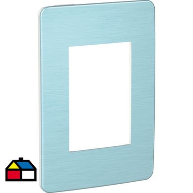 Placa modular   3 mdulos -Blanco/Azul orbital Orion