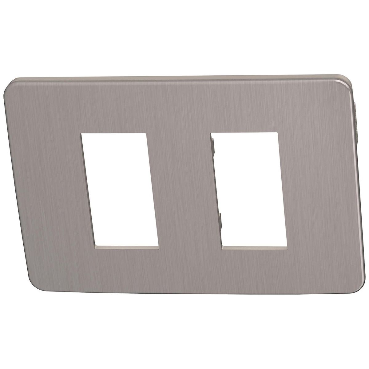SCHNEIDER ELECTRIC - Placa modular  2 módulos - Beige/Corona bronce Orion