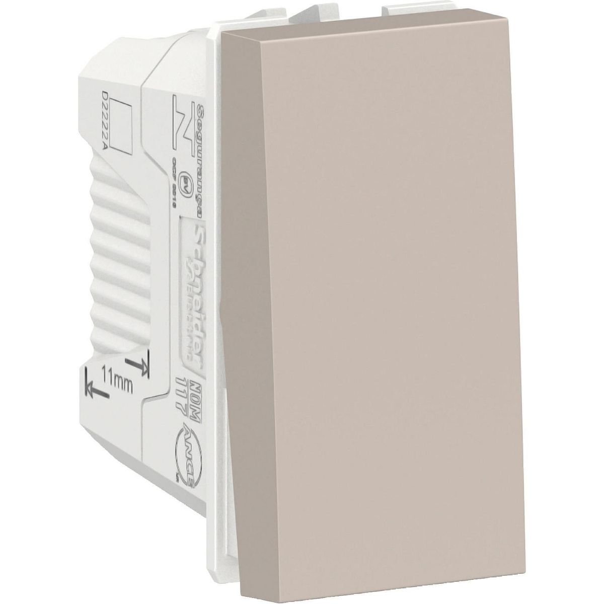 SCHNEIDER ELECTRIC - Módulo Pulsador 10A 250V - Beige Orion