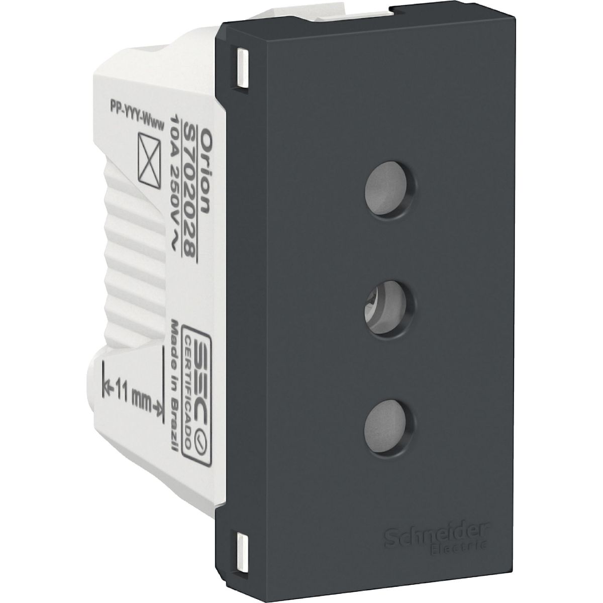 SCHNEIDER ELECTRIC - Módulo tomacorriente 10 A Grafito Orion