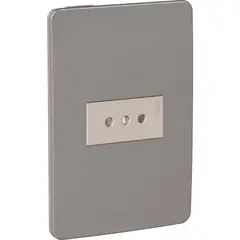 SCHNEIDER ELECTRIC - Tomacorriente simple 10 A Gris Orion