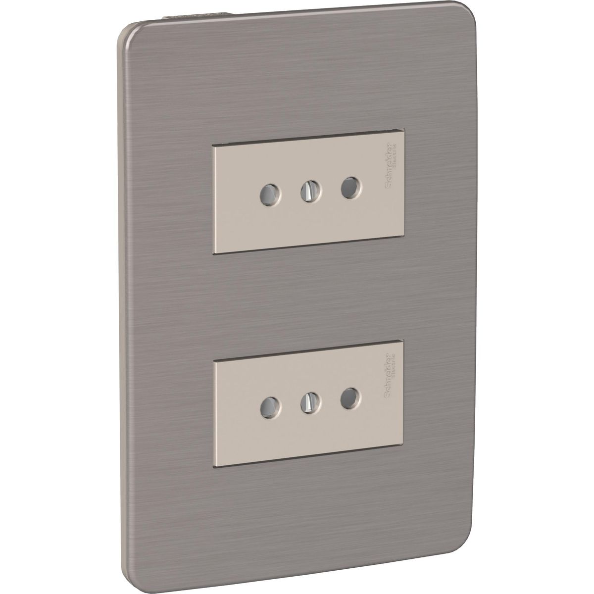 SCHNEIDER ELECTRIC - Tomacorriente doble 10 A Gris Orion