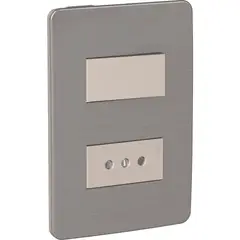 SCHNEIDER ELECTRIC - Interruptor 9/12 y tomacorriente 16 A Gris Orion