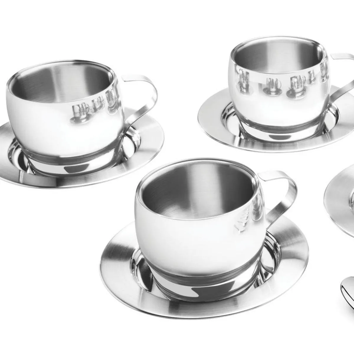 TRAMONTINA - Juego de té 18 piezas plateado