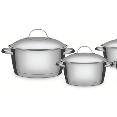 Imagen 2 del producto Batería de Cocina 8 Piezas Acero inoxidable Alegra Plateado