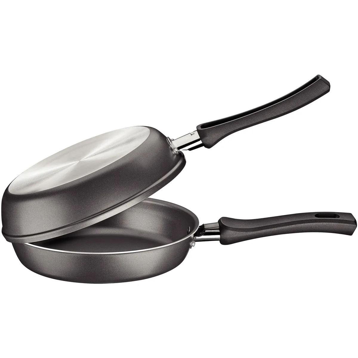 TRAMONTINA - Sartén Tortillero Antiadherente 20 cm Aluminio Negro