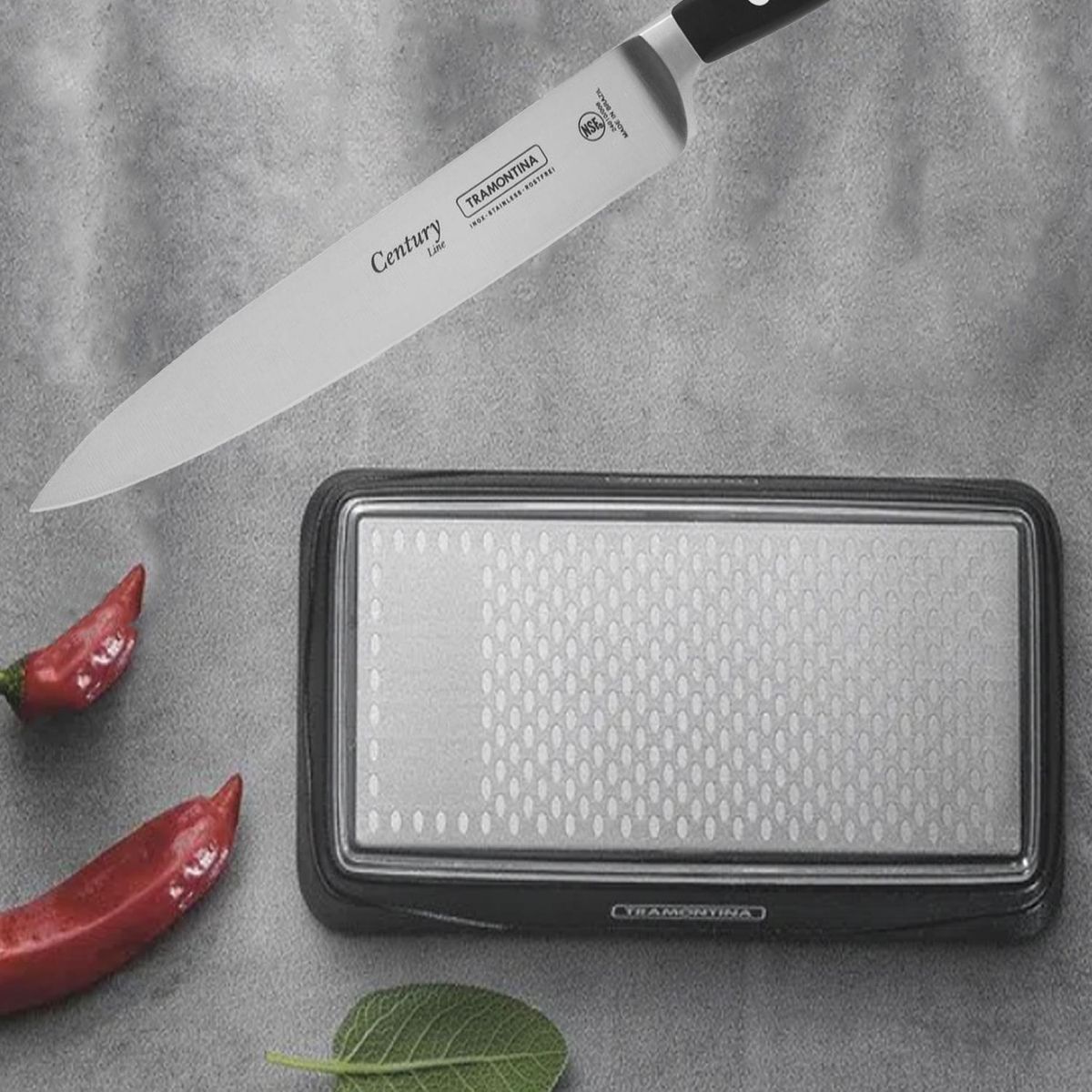 TRAMONTINA - Afilador de cuchillos 18 cm