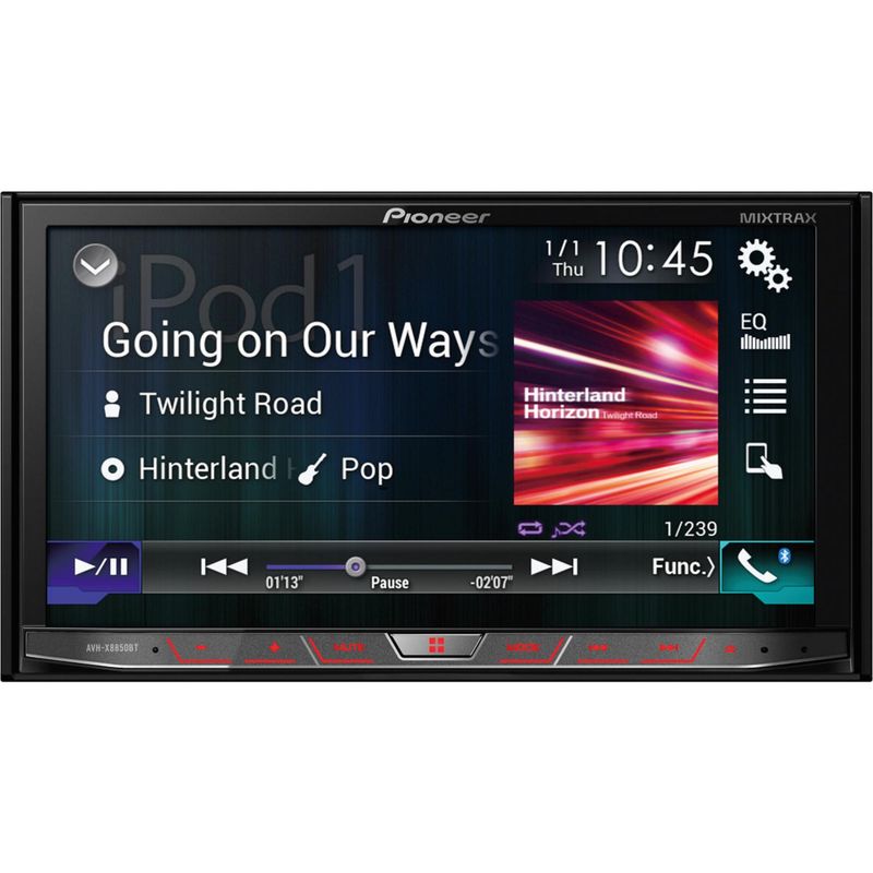 PIONEER - Radio con pantalla para auto negro