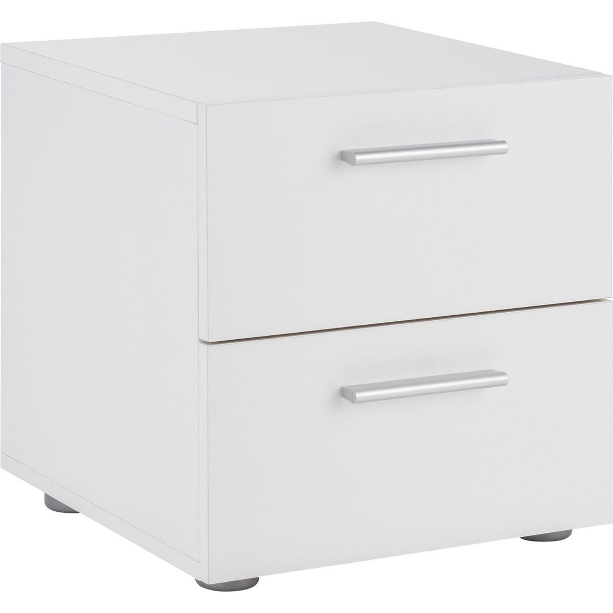 TVILUM - Velador 2 Cajón(es) Pepe 40x42x40 cm Blanco