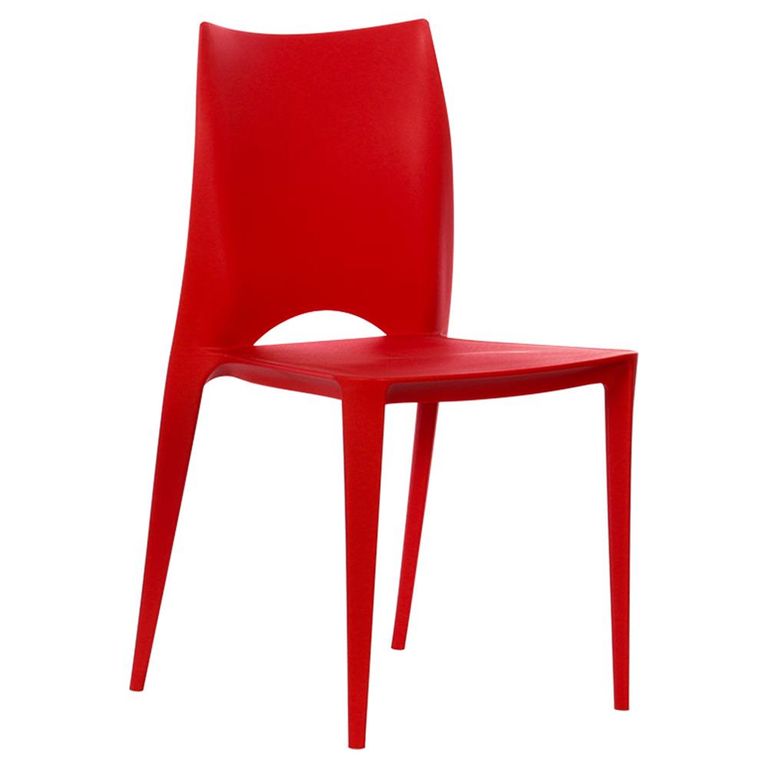 CONTATTO Silla Pismo Rojo 86x45x41 cm