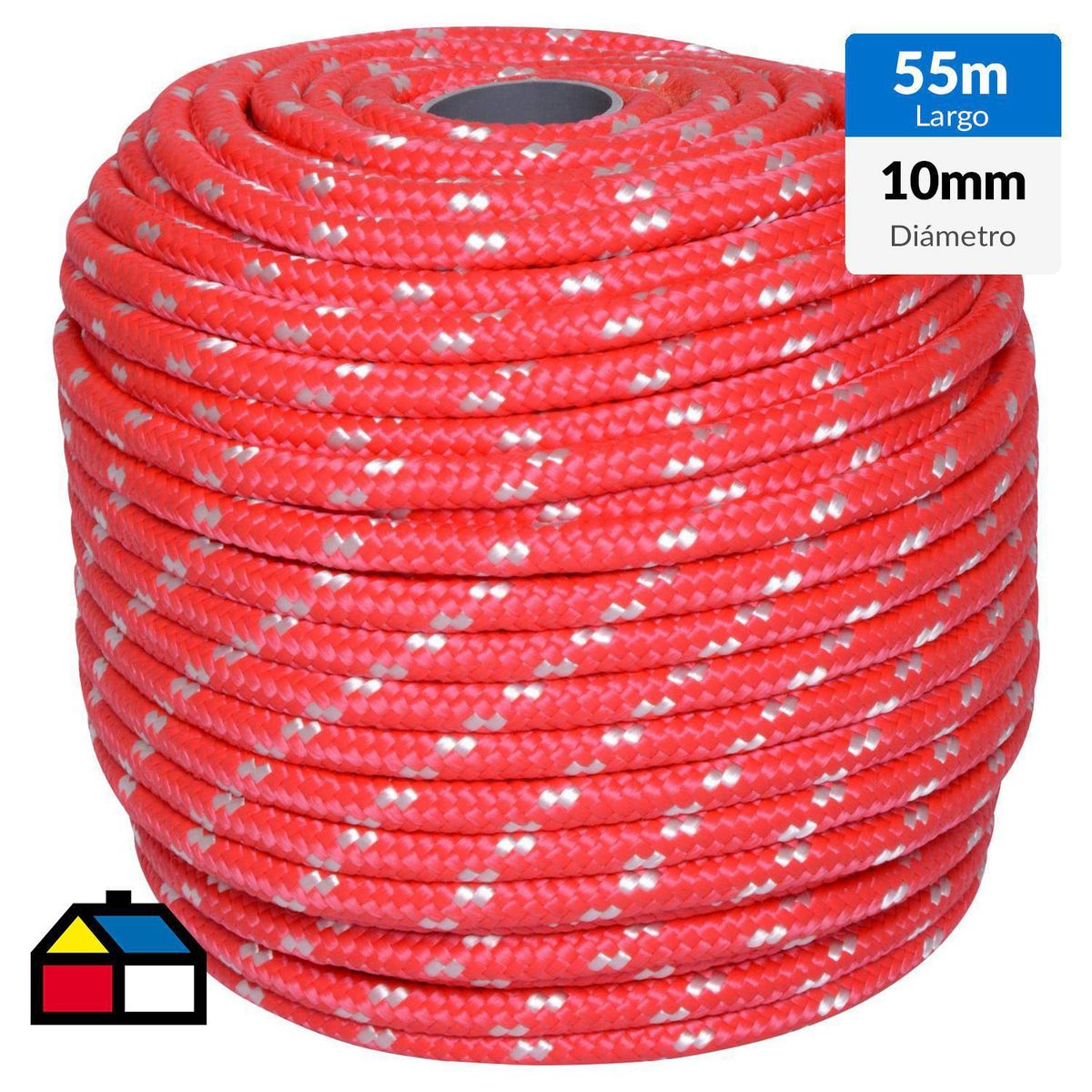 FIXSER - Cuerda Polipropileno Trenzado 10 mm 55 m Beige