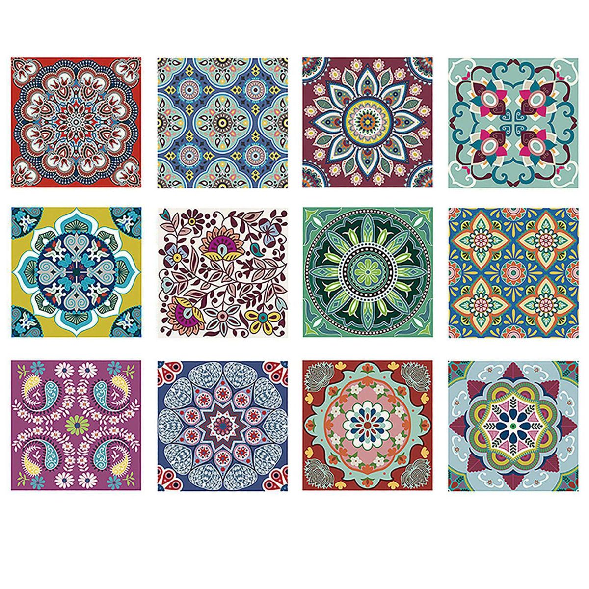 VALDECO - Set de azulejos adhesivos MIX INDIA 0,27 m2