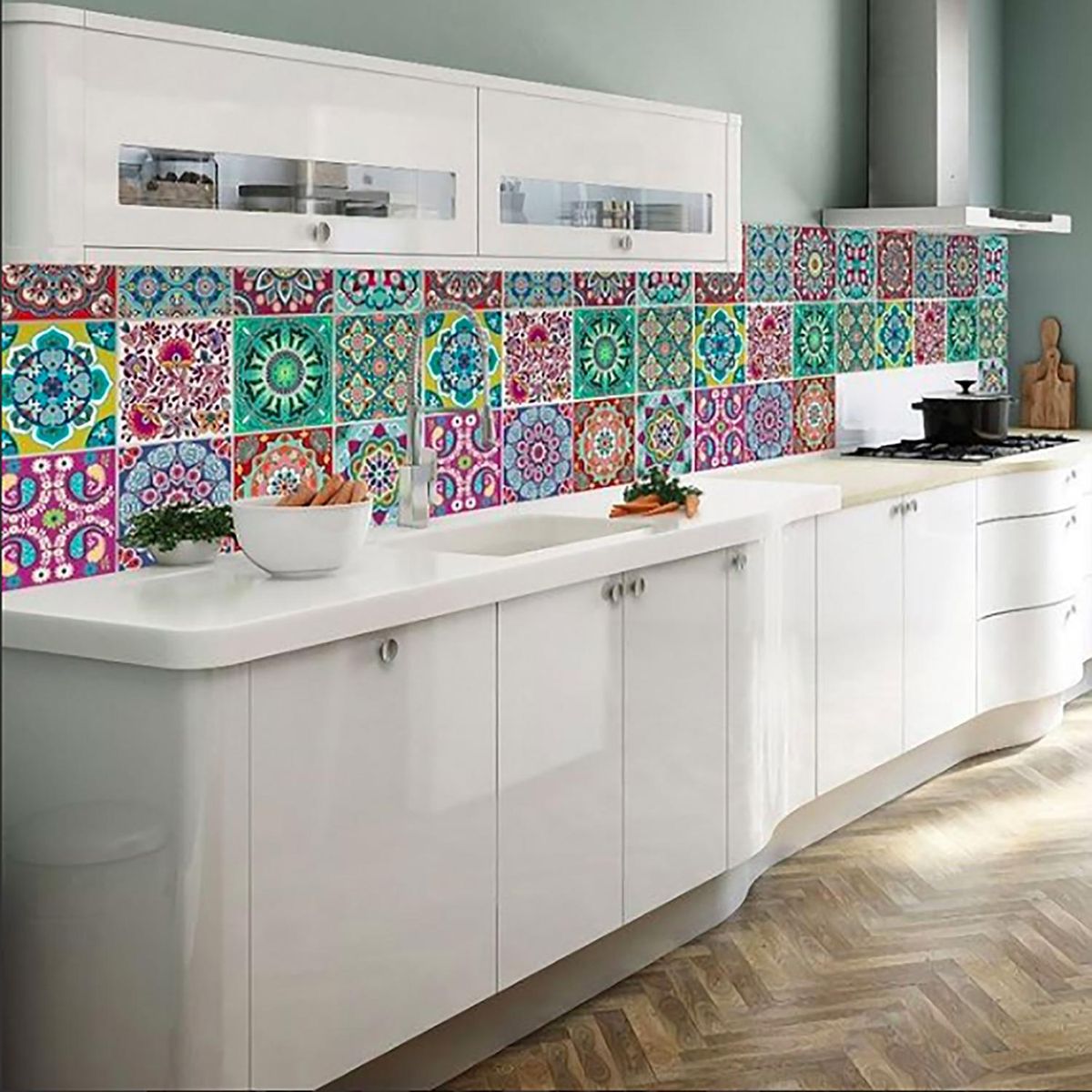 VALDECO - Set de azulejos adhesivos MIX INDIA 0,27 m2