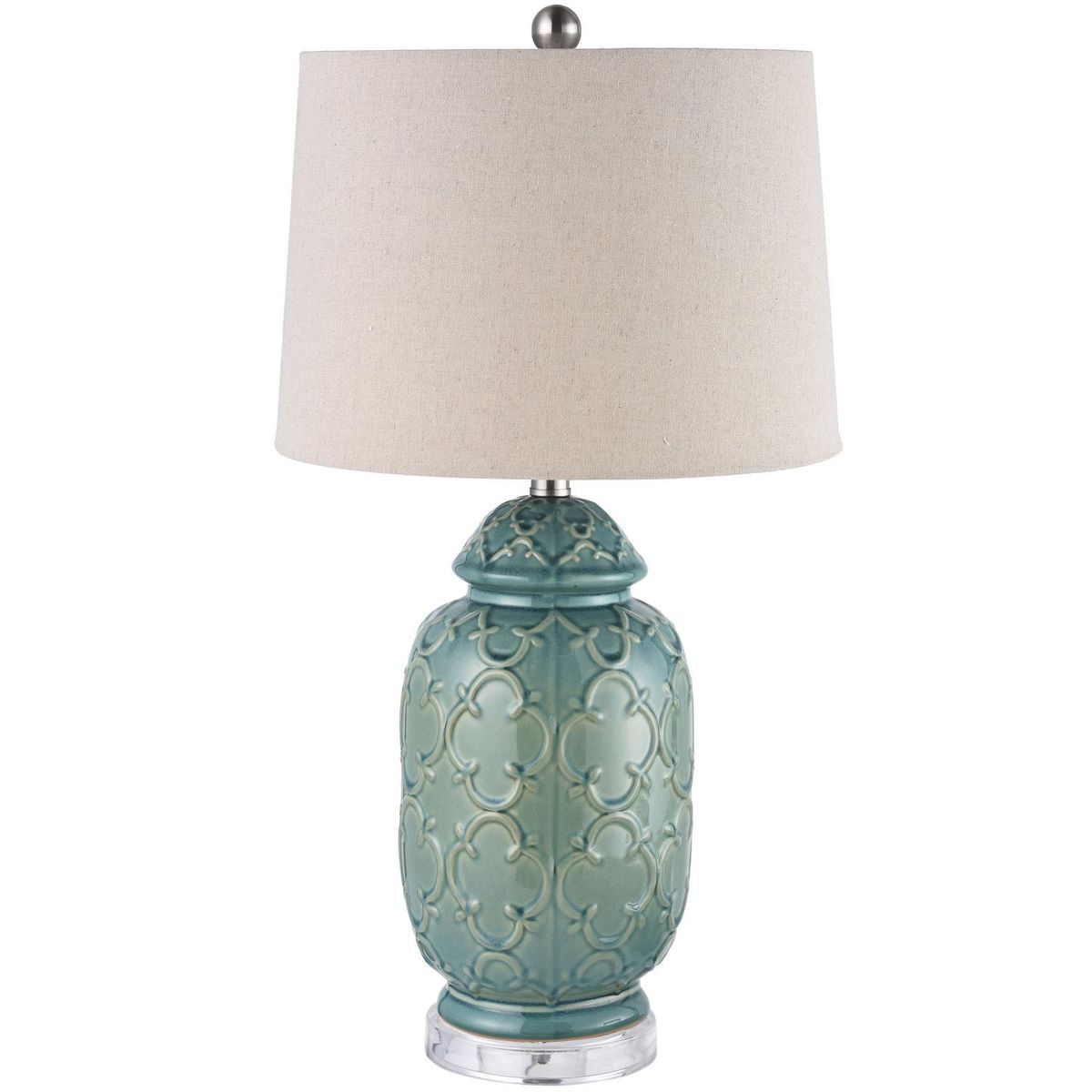 TEMPORA - Lámpara Mesa Milán Verde 38x69 cm