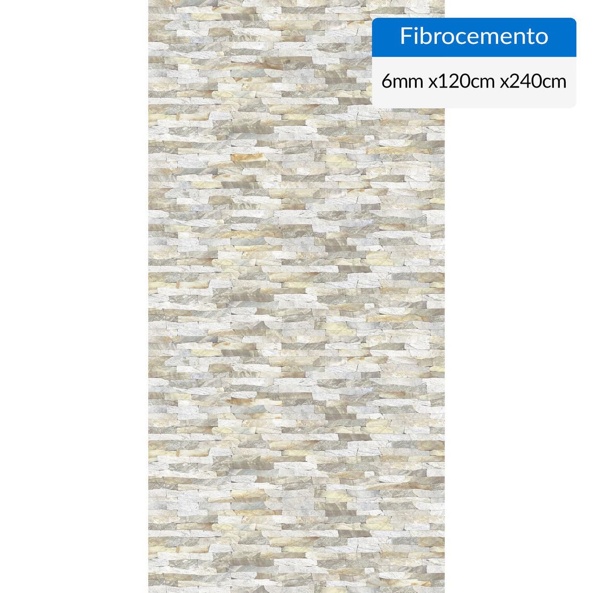 PIZARREÑO CEDRAL - Fibrocemento Simplísima 6 mm 120x240 cm Azteca amarillo