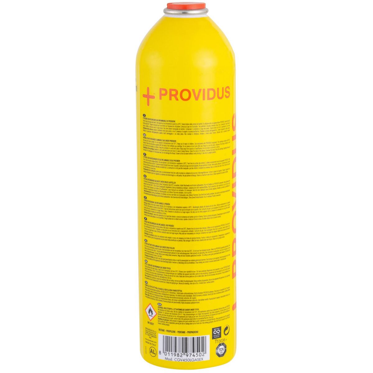 PROVIDUS - Balón de Gas desechable 450 gr
