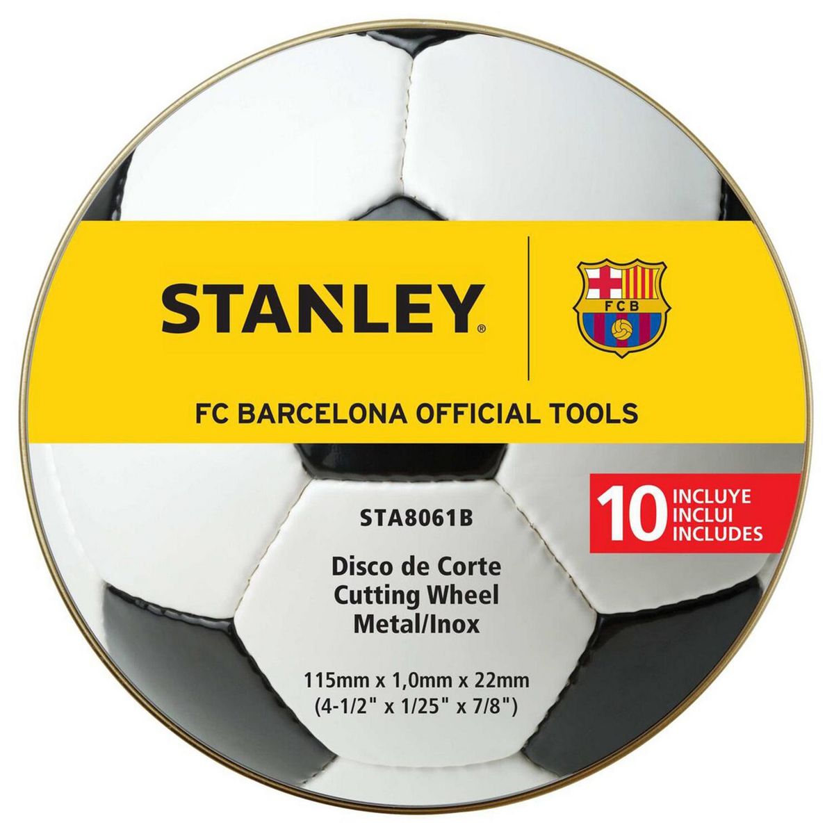 STANLEY - Pack Discos Corte Metal 4,5" 10 Unidades